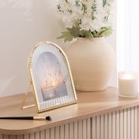 Gold Fluted Arch Easel Frame