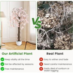 Tall Artificial Cherry Blossom Tree - White - thumbnail 5