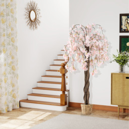 Tall Artificial Cherry Blossom Tree - White - thumbnail 2