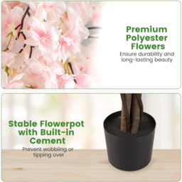 Tall Artificial Cherry Blossom Tree - White - thumbnail 4