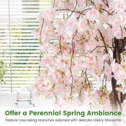 Tall Artificial Cherry Blossom Tree - White - thumbnail 3