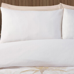 Palms Metallic Duvet Set - Neutral / Superking - thumbnail 3