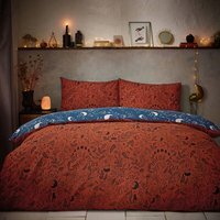 Witchy Vibes Reversible Duvet Cover Set - Rust / Double - thumbnail 1