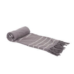 Eleni Tassel Throw - Charcoal - thumbnail 2