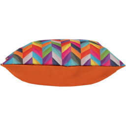 Rainbow Herringbone Outdoor Cushion - Orange / 2 - thumbnail 4