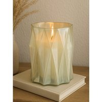 Rambia Large Irridescent Glass Candle Holder - Silver