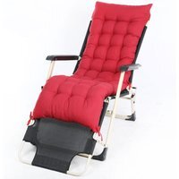 Sun Lounger Garden Chair Cushion Pad - Red