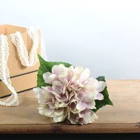 Single Arundel Hydrangea Stem - Cream, Lavender