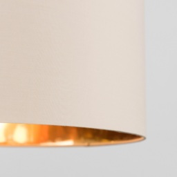 Extra Large Beige And Gold Ceiling Pendant Light Shade - Cream - thumbnail 4