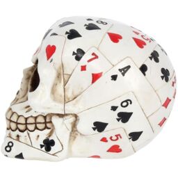 Dead Mans Hand Playing Card Skull Ornament - 15cm - thumbnail 4