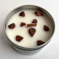 Aluminium Tin Candle - White / Cinnamon Apple