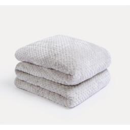 Waffle Fleece Weighted Blanket - Silver / 150cm - thumbnail 4