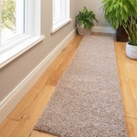 Soft Value Deep Shaggy Pile Rug - Oatmeal / 230 x 60cm