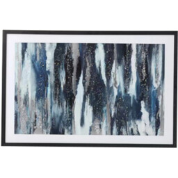 Dark Blue Jewelled Framed Art - Dark Blue - thumbnail 2