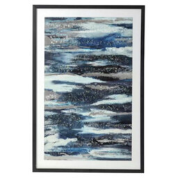 Dark Blue Jewelled Framed Art - Dark Blue - thumbnail 5