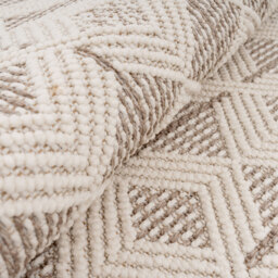 Looped Pile Scandi Area Rug - Oatmeal / 120cm x 170cm - thumbnail 3