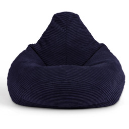 Kids Bean Bag Chair, Cord Childrens Beanbag for Girls and Boys - Blue - thumbnail 2