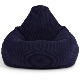 Kids Bean Bag Chair, Cord Childrens Beanbag for Girls and Boys - Blue - thumbnail 3