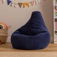 Kids Bean Bag Chair, Cord Childrens Beanbag for Girls and Boys - Blue - thumbnail 1