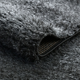 Thick Soft Shaggy Plain High Pile Dream Area Rug - Charcoal / 80x150 - thumbnail 3