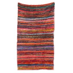 Luxury Orange Rag Rug Soft Vibrant Home Accent - Orange - thumbnail 4