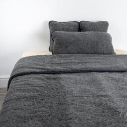 Merino Wool Quilt - Grey / Single - thumbnail 2