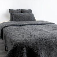 Merino Wool Quilt - Grey / Single - thumbnail 1