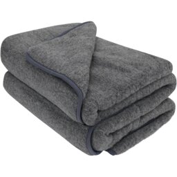 Merino Wool Quilt - Grey / Single - thumbnail 4