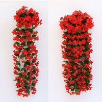Decorative Artificial Hanging Violet - Red