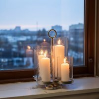 Verve 4-Light Candle Holder - Silver