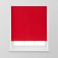 A.Unique Home Premium Trimmable Thermal Blackout Roller Window Blind - Red / 120cm x 170cm