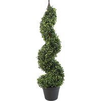 Artificial Leaf Tree In Plastic Pot 90cm - Green