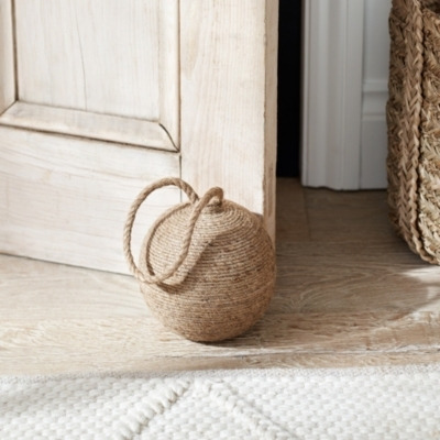 Natural Jute Weighted Doorstop | Rustic Style - image 1