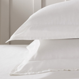 Luxurious Somerton Oxford Pillowcase - Single, White - thumbnail 2