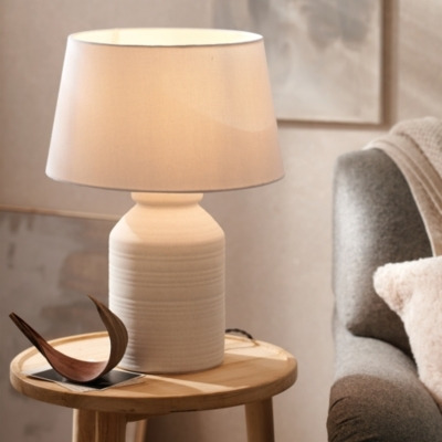 White Cloud Grey Bottle Camber Lamp | Stylish Table Lamp - image 1