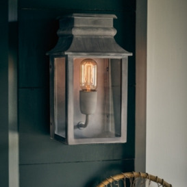 Langham Outdoor Wall Lantern in Slate - Vintage Design for a Warm Welcome - thumbnail 2