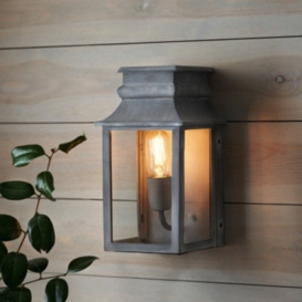 Langham Outdoor Wall Lantern in Slate - Vintage Design for a Warm Welcome - thumbnail 1