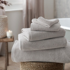 Ecoloom Pearl Grey Hand Towel - Soft and Absorbent 100% Cotton
