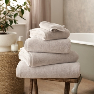 Luxurious Dove Grey Turkish Cotton Hand Towel - image 1