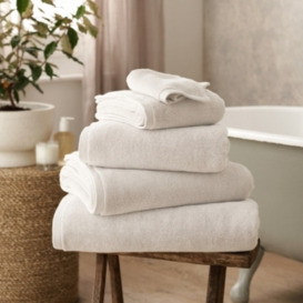 Luxurious Dove Grey Turkish Cotton Hand Towel - thumbnail 2