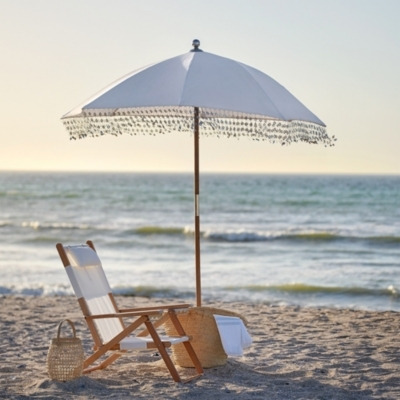 Bali Parasol, White, One Size