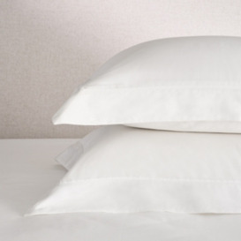 Luxurious Pembridge Supima Cotton Oxford Pillowcase in White - Single, Large Square - thumbnail 2