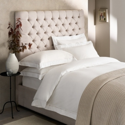 Luxurious Monmouth White Single Duvet Cover - image 1