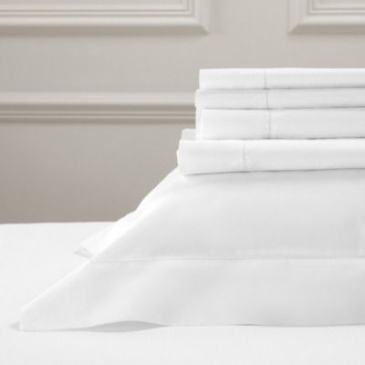 Luxurious Pimlico Flat Sheet in White for Double Bed - image 1