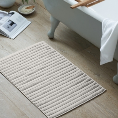 Luxurious Oatmeal Hydrocotton Bath Mat - Fast Drying and Absorbent - image 1