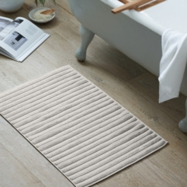 Luxurious Oatmeal Hydrocotton Bath Mat - Fast Drying and Absorbent