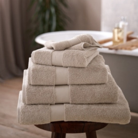 Feather Grey Super Jumbo Egyptian Cotton Towel | Luxury Bath Towels - thumbnail 1