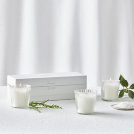 Summer Ribbed Votive Candles – Set of 3, No Colour, One Size