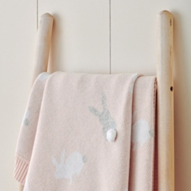Soft Bunny Baby Blanket in Pink | Perfect for Your Little One's Bedroom - thumbnail 2