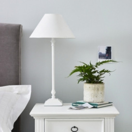 Cowley Table Lamp in White - Elegant Lighting for Your Home - thumbnail 2